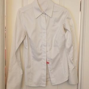 Ann Taylor White Button Down Shirt